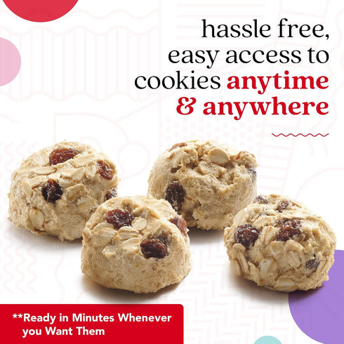 Frozen 80 Count David's Cookies Preformed Cookie Dough Oatmeal Raisin, Ready-to-Bake Cookies
