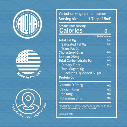 4.5% 24 oz. Aloha Shoyu - Sushi No Tomo Vinegar - Acidity Level - Made in Hawaii - Bottle