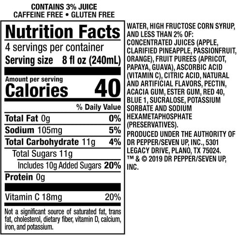 32 Oz (Pack 12), 100 Hawaiian Punch Fruit Juicy Red Fruit Juice Drink, Fl Bottle Of Caffeine-free, Carbonation-free