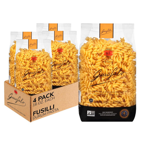 Garofalo - Premium Durum Wheat Semolina Fusilli Pasta, Italian Made, Bronze-Drawn, Al-Dente,