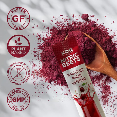 KOA WARRIOR Packets 60 Beet Root Powder Drink with Spinach, Arugula, Celery, Watermelon Juice, Pomegranate Juice