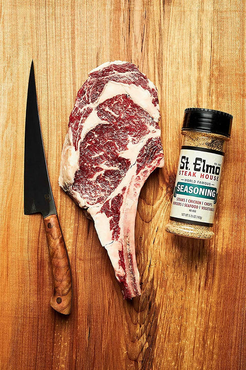St Elmo Steak House Seasoning, Flavorful Rub for Steaks, Burgers, Chicken, Seafood, and More - 13 OZ
