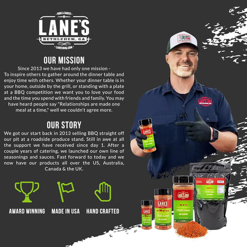 2 lb Lane's Chili Lime Seasoning, All-Natural Chili Lime Seasoning for Pork, Chicken, & Soup, No MSG, Salt Spices