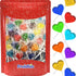 5g (120 Fruidles Lollipops Mini Heart Shaped Flavored Delicious Lollipop, Individually Wrapped, Lollipop Lollipops