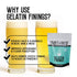 1 oz Package Craft A Brew - Gelatin Finings - For Wine & Beer Brewing - Reduces Haze & Cloudiness - Effective Clarifier