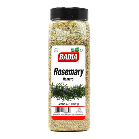 8 oz Badia Rosemary Leaves, - Dried Rosemary Herb, Earthy & Aromatic, Gluten Free