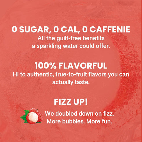 (11.16 oz* 24) CHI FOREST Lychee Fizzy Sparkling Water