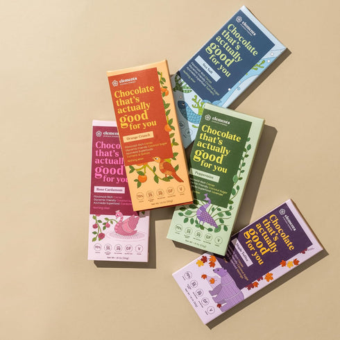 1 Pack Elements Truffles Orange Crunch w/Quinoa & Turmeric - Heavy Metal Tested - Dairy Free Chocolate Bar - Paleo