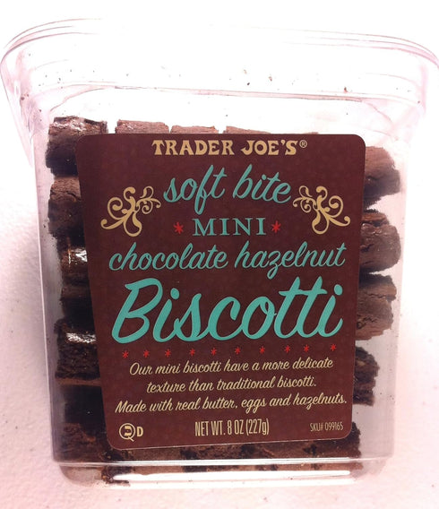Trader Joe's Chocolate Hazelnut Biscotti - 8 Oz (4-pack)