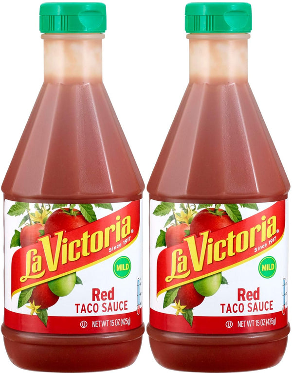 La Victoria Red Taco Sauce, Mild, 15 oz. (Pack of 2)