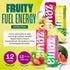 Pack, 12 oz (12-Pack) Zevia Zero Sugar Energy Drink, Fruity Fuel Variety Cans Naturally Sweetened, Non-GMO Project
