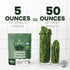5 Immune Organic Spinach Powder from Whole Leaf Ounce Bag USDA Certified - Antioxidant Rich Smoothies Fresh Freeze