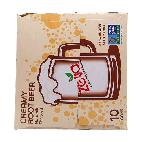 10pk, 12 Zevia Creamy Root Beer FZ