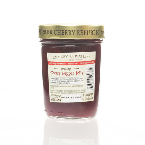 (9 (Pack 1), Cherry Republic Cherry Jam - Generous Chunks of Michigan Tart Cherries Ounce of Cherry Pepper Jelly)