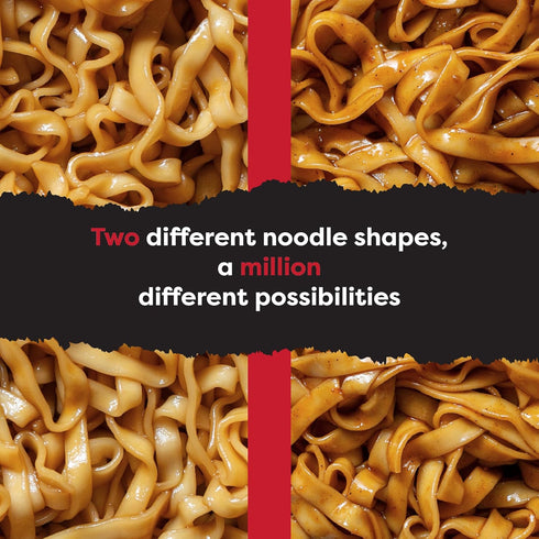 Pack 2 20 Packs A-Sha Healthy Asian Instant Noodles with Sauce | Pantry Variety Bundle | Vegan, Air Dried, High Protein