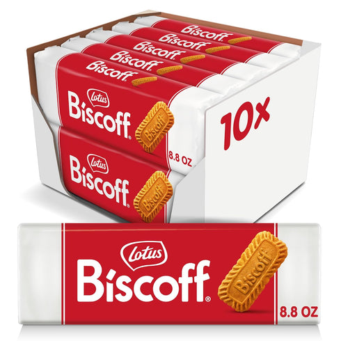 Lotus Biscoff, Caramelized Biscuit Cookies, non GMO + Vegan - 8.8 Ounce