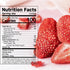 Awzag 8.82 Oz Freeze Dried Strawberries Crispy Freeze-Dried Whole Strawberries Intense Sweet & Tart Flavor Natural