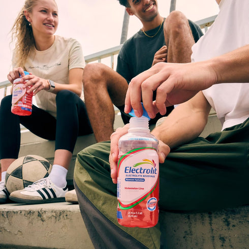 21 Oz (Pack 12) Electrolit, Electrolyte Beverage, Watermelon-Lime, Fl bottle