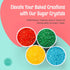 3.5 OCreme Sugar Crystals - Coarse Sugar for Cookie Decorating - Eye-Catching Sugar Crystals Coarse Sugar for Unique