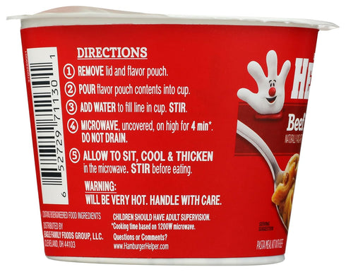 Hamburger Helper 2 oz Cups - Beef Pasta