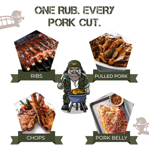 11.5 WarPig BBQ Ham Grenade Elite BBQ Rub| World Champion Sweet Rub, Perfect For Pork, Chicken, Beef and Seafood