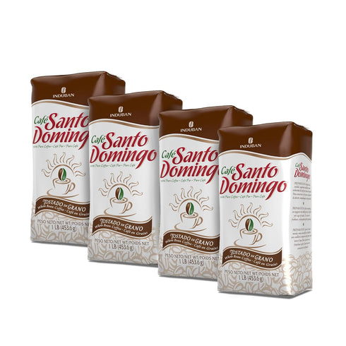 Caf Santo Domingo, 16 oz Bag, Whole Bean Coffee, Medium Roast -