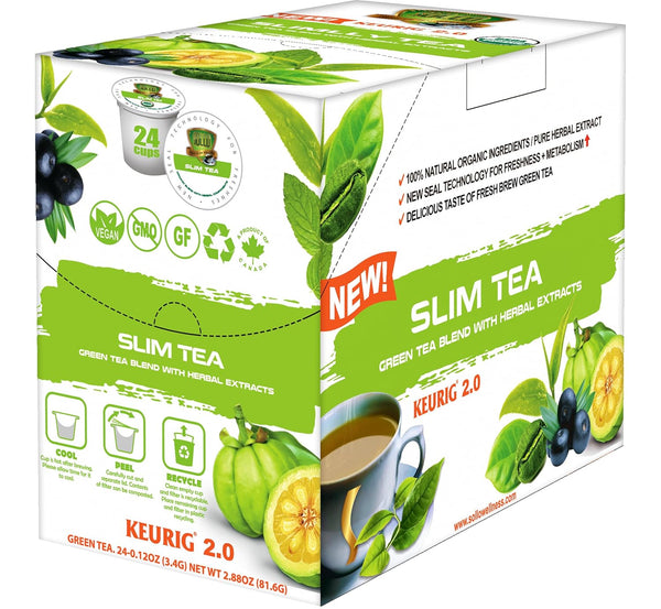 SOLLO Slim Tea K-Cup, Diet Support, Weight Loss with Garcinia & Green