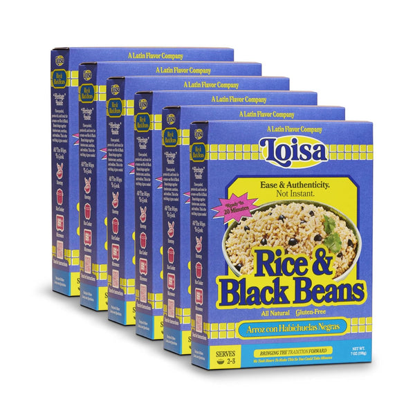Loisa Rice & Black Beans, Premium Latin Rice & Beans, Non-GMO, No