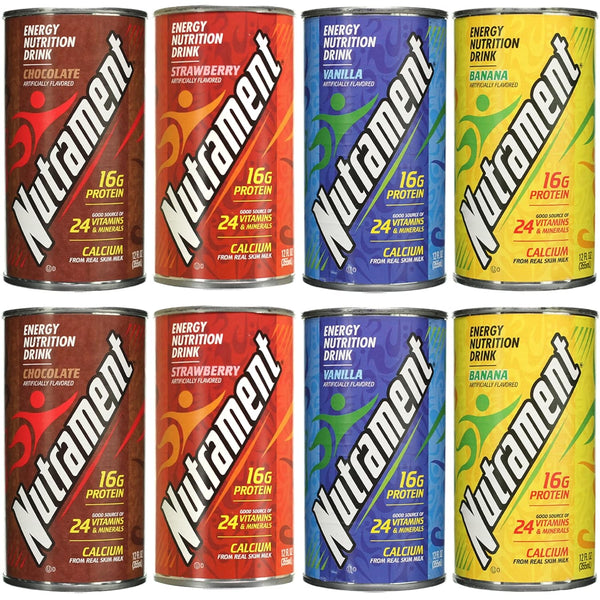 ADVENTURE BOX Nutrament Nutritional Drink, Meal Replacement, Energy Nutrition drink, 4 Flavor Variety Pack,