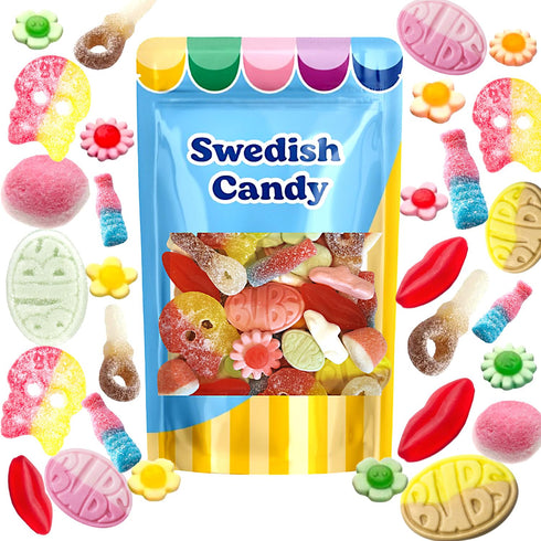 BUBS Swedish Candy Sour & Sweet Pick and Mix Assorted Scandinavian Gummy