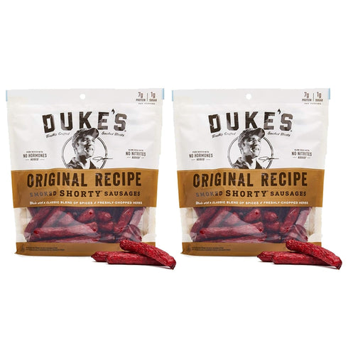 BFYSYO Duke's Smoked Shorty Sausages, Original Recipe, 16.0 oz (2 Pack)