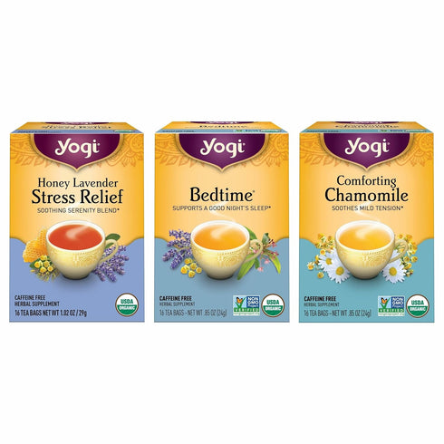 Yogi Tea Relaxation & Stress Relief Variety Pack - 16 Tea Bags