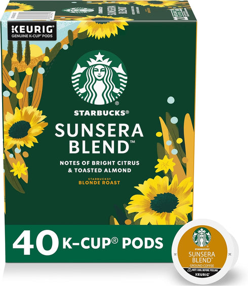 Starbucks K-Cup Coffee Pods, Sunsera Blend For Keurig Coffee Makers, 100% Arabica,