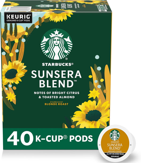 Starbucks K-Cup Coffee Pods, Sunsera Blend For Keurig Coffee Makers, 100% Arabica,