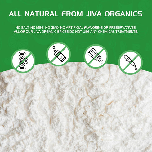 2 LB Jiva Organics Premium White Rice Flour Bag - Gluten Free, Non GMO