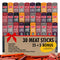 Jerky.com 30-Pack Jerky Variety Pack Meat Sticks - Low Carb, High Protein