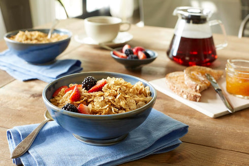 Grape-Nuts 18 OZ (Pack 4) Post Grape Nuts Flakes Breakfast Cereal, Crispy Whole Wheat and Barley Cereal, Great