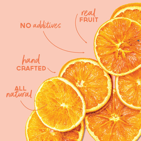 BlueHenry Dehydrated Orange Wheels, 3 oz, 20 slices, Natural Fruit