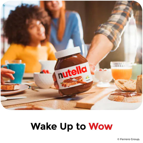 Nutella Hazelnut Spread with Cocoa, 7.7 Oz Jar for Breakfast