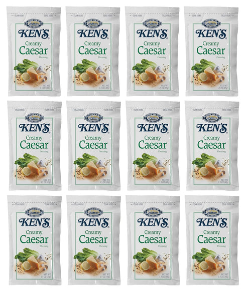 Ken's Steak House Creamy Caesar Dressing 1.5 oz Pouch | Gluten-Free | Made