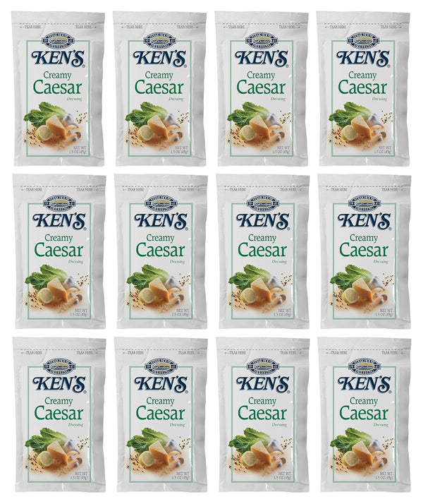 Ken's Steak House Creamy Caesar Dressing 1.5 oz Pouch | Gluten-Free | Made