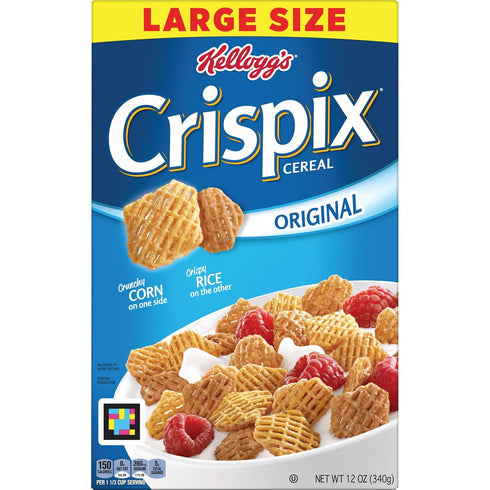 12oz (1 Kellogg's Crispix Breakfast Cereal, Kids Cereal, Family Breakfast, Original, Box Box)