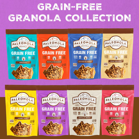 10 Oz (Pack 1) Paleonola Chocolate Fix Grain Free Granola, Resealable Bag of - Grainless Paleo Granola Blended w/Dried