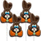 Fruidles Decorated Easter Bunny Big Chocolate Lollipop Holiday Treats, Milk Chocolate Double