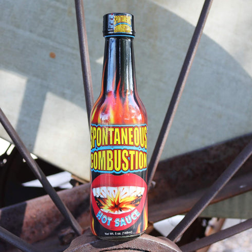SPONTANEOUS COMBUSTION 5 oz Hot Sauce and Habanero Hot Sauce - Try if you dare! Perfect Gourmet Gift for the Hot Sauce