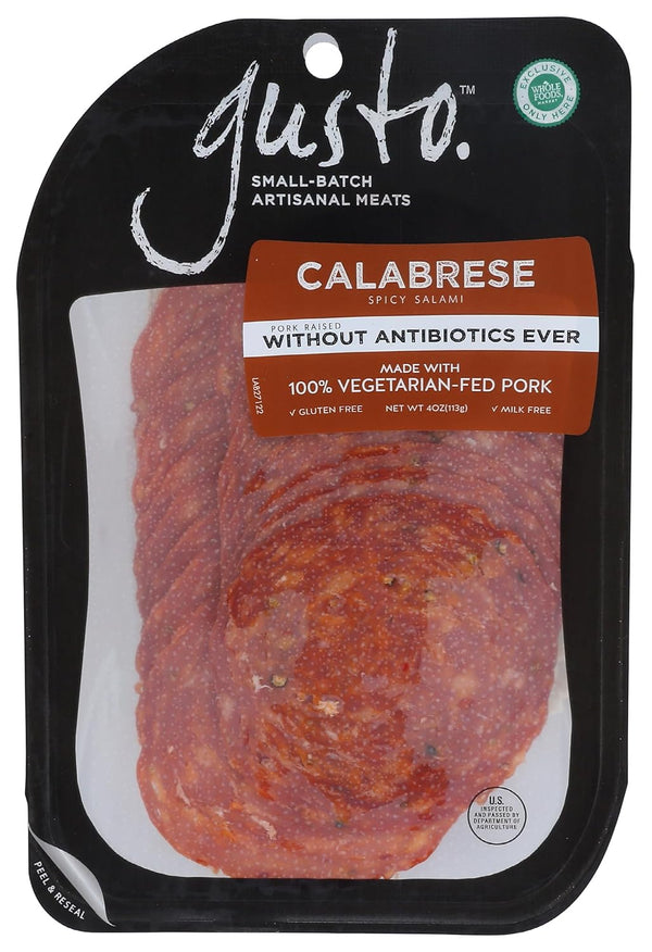 Gusto Sliced Calabrese Salami, 4 OZ
