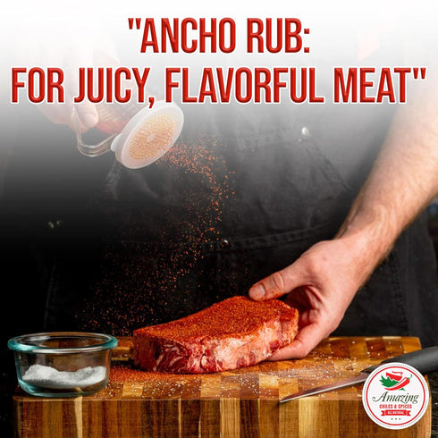 Ancho Chile Pepper Powder Ground (4oz), Natural and Premium, Great for Recipes Like Mexican Mole, Mild to Medium Heat