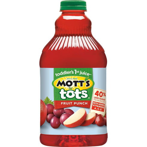 Immunity 64-Ounce (Pack 8) Mott's Motts for Tots Fruit Punch, Support, Bottles