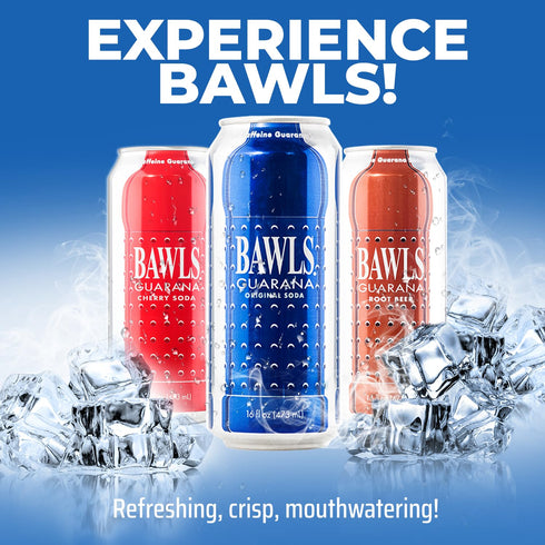 Bawls Pack, 16oz 12 Pack Guarana Variety Guarana Drink, Guarana Soda, Guarana Fueled Soda for Energy, High Energy