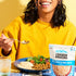 Dozen 6pk, 8oz Packets A Cousins Sea Salt Bone Broth Rice Ready to Eat Seasoned High Protein Rice, Clean Ingredients